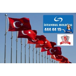 3 m Galvanizli Bayrak Direği